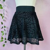 The Morbid Mini Skort - WEBS - Sheer Skirt with Built In Shorts