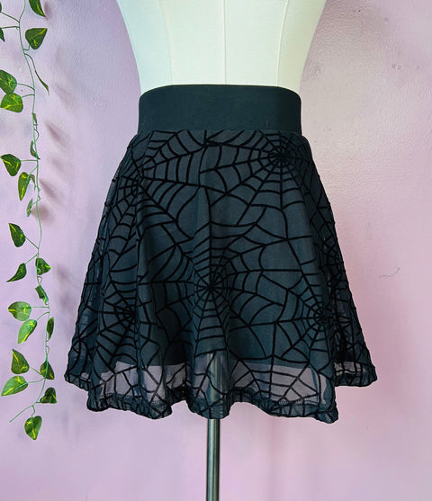 The Morbid Mini Skort - WEBS - Sheer Skirt with Built In Shorts
