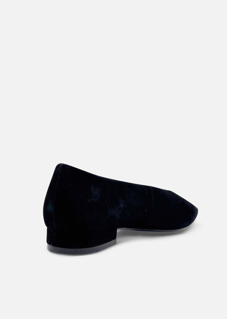 Slick Suede Ballet Flats