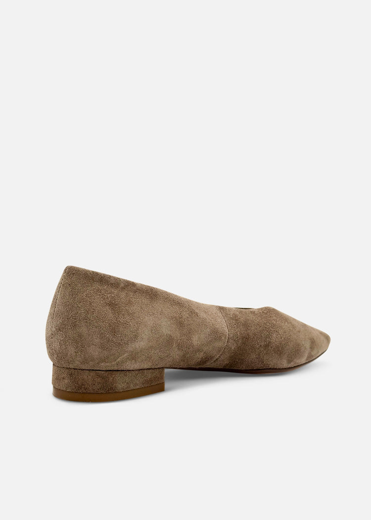 Slick Suede Ballet Flats