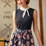 Rydell High Revisited Sleeveless Tie-Neck Top (Final Sale)