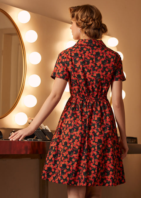 Cause a Little Trouble Fit & Flare Dress