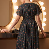 Sound of the Music Cape Sleeve Dress