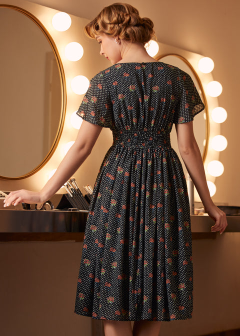 Sound of the Music Cape Sleeve Dress