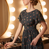 Sound of the Music Cape Sleeve Dress