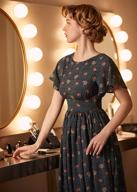 Sound of the Music Cape Sleeve Dress