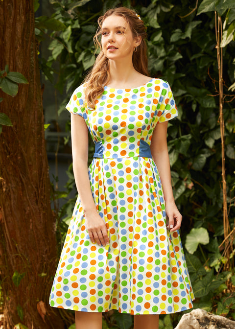 Confetti Daydream Fit & Flare Dress