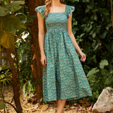 Flair and Square Babydoll Dress