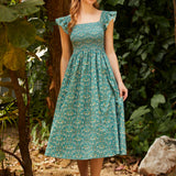 Flair and Square Babydoll Dress