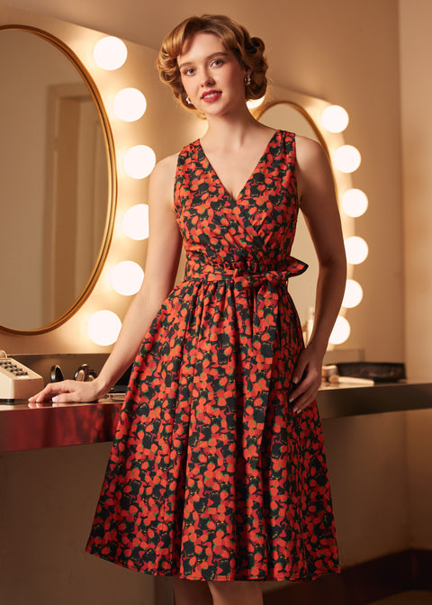 Instant Energy Faux Wrap Dress in Strawberry Mischief, Size M Instant Energy Faux Wrap Dress in Strawberry Mischief, Size M