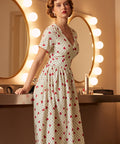 vintage print flare dress deals customer reviews Retrolicious American Flag Cotton Flare Dress Medium