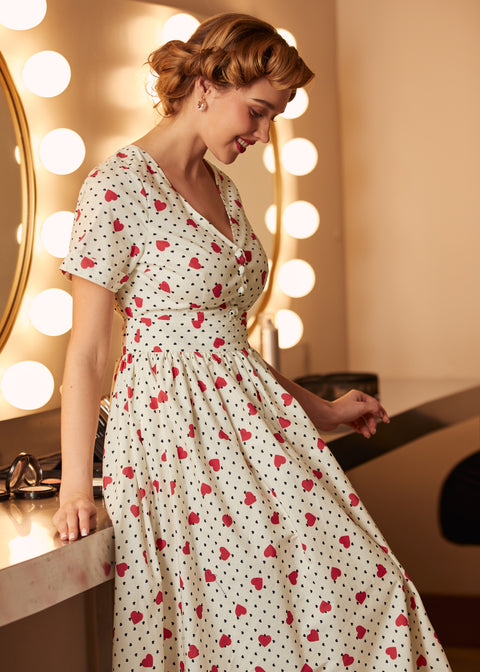 Such a Vintage Find Fit & Flare Dress in Love Notes, Size L Such a Vintage Find Fit & Flare Dress in Love Notes, Size L