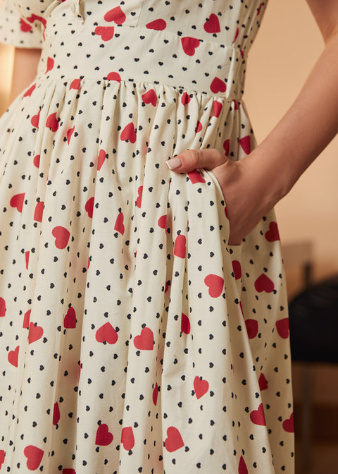 Such a Vintage Find Fit & Flare Dress in Love Notes, Size L Such a Vintage Find Fit & Flare Dress in Love Notes, Size L