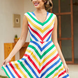 The Miter of Fact Fit & Flare Dress