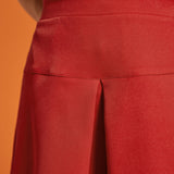 Roll With It Pleated Short Skort