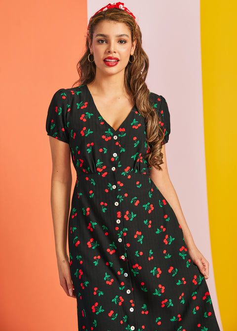 Sundae Stunner Dress in Rockabilly Pie, Size L Sundae Stunner Dress in Rockabilly Pie, Size L