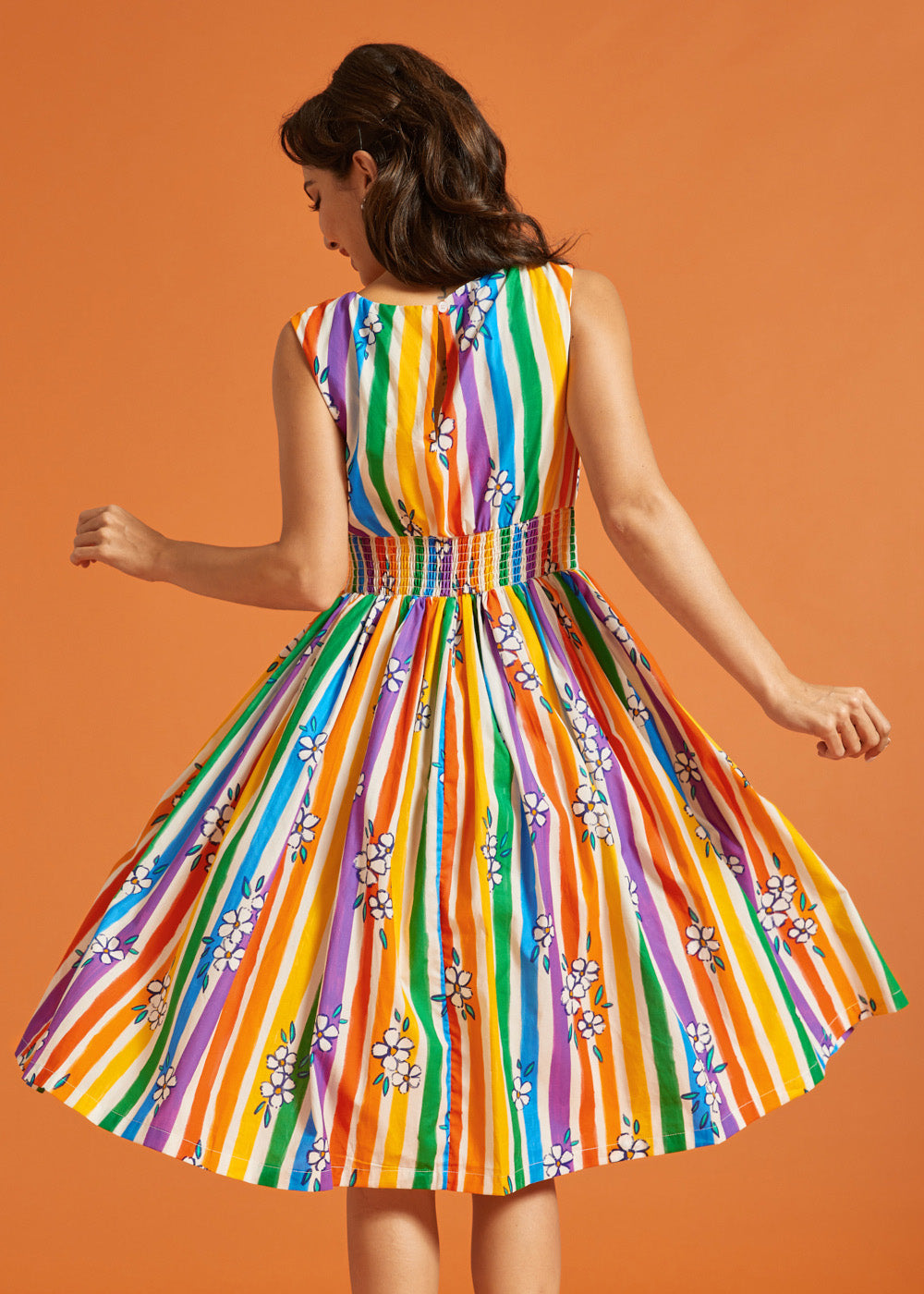 Cotton Fit & Flare Midi Dress with Pockets | ModCloth x Tamara Arcilla