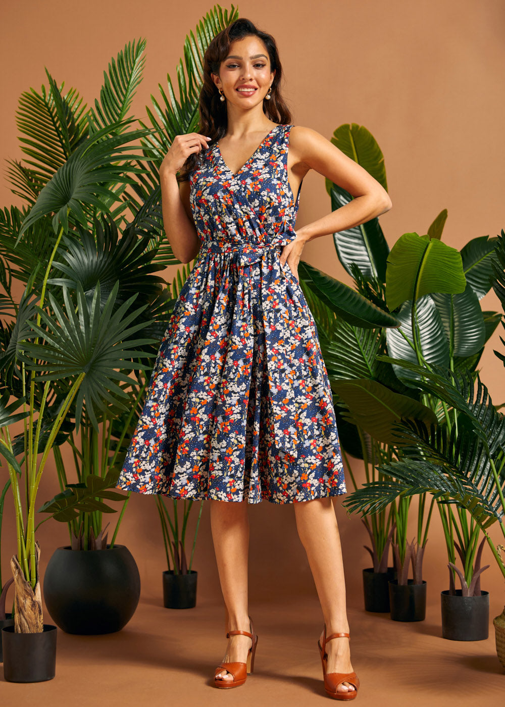 Instant Energy Faux-Wrap Dress