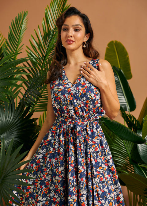 Instant Energy Faux-Wrap Dress