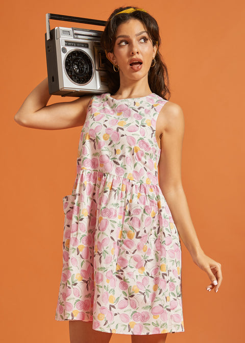 Gathering Wild Flowers Dress in Rosy Grove, Size 3X