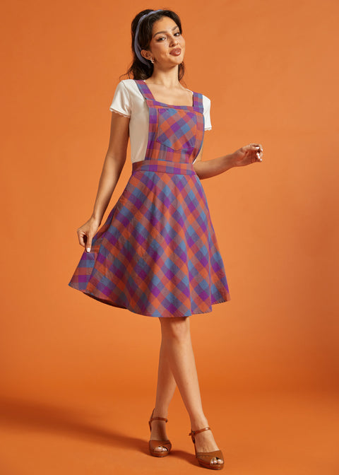 Record Spinner Pinafore Dress Record Spinner Pinafore Dress