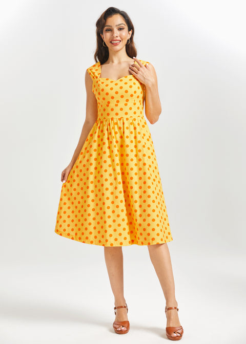yellow polka dot midi dress Lulus | Light Yellow Polka Dot Satin Mini Dress | Womens | X-Small (Available in S, M, L, XL)