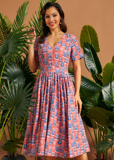 fit and flare dress with pockets Flirty Fit And Flare Dress, Size 16, Green, Misses