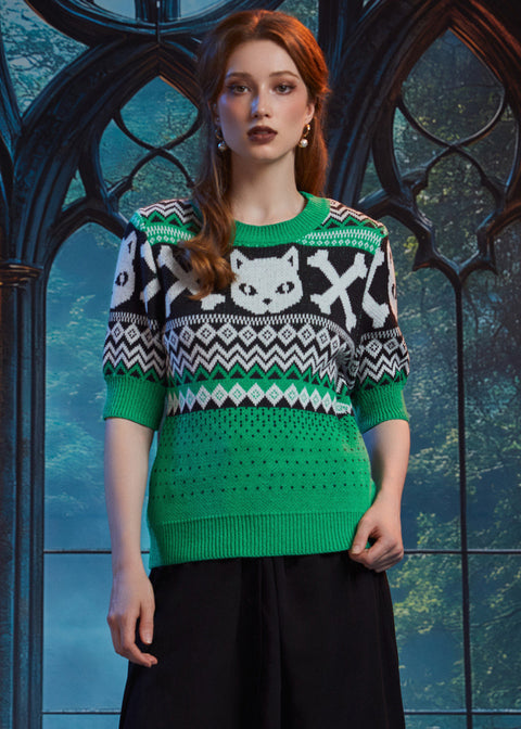 Midnight Familiar Fair Isle Sweater