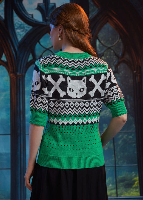 Midnight Familiar Fair Isle Sweater