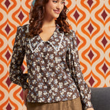 Petal Picnic Long Sleeve Blouse