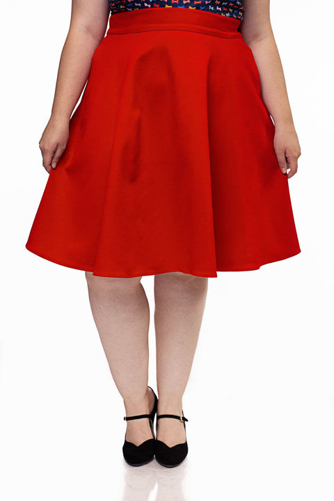 Charlotte Nova Skirt in Red