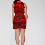 Black & Red Checkmate Romper