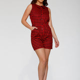Black & Red Checkmate Romper