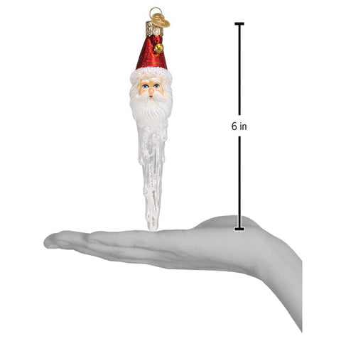 Jingle Bell Santa Icicle Ornament