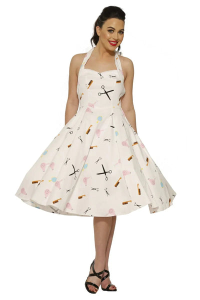 Beauty Salon Halter Dress