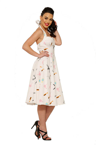 Beauty Salon Halter Dress