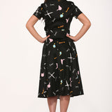 Black Beauty Salon Top & Skirt