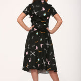 Black Beauty Salon Top & Skirt