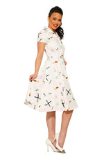 White Beauty Salon Dress
