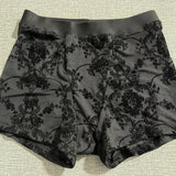 Sheer Boxer Briefs Shorts - Gothic Damask