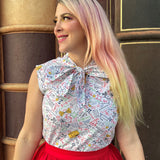 Peggy Swing Skirt in Red