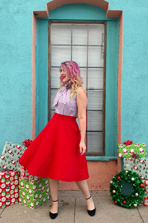 Charlotte Nova Skirt in Red