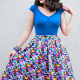 Isabel Top in Peacock Blue