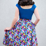 Isabel Top in Peacock Blue