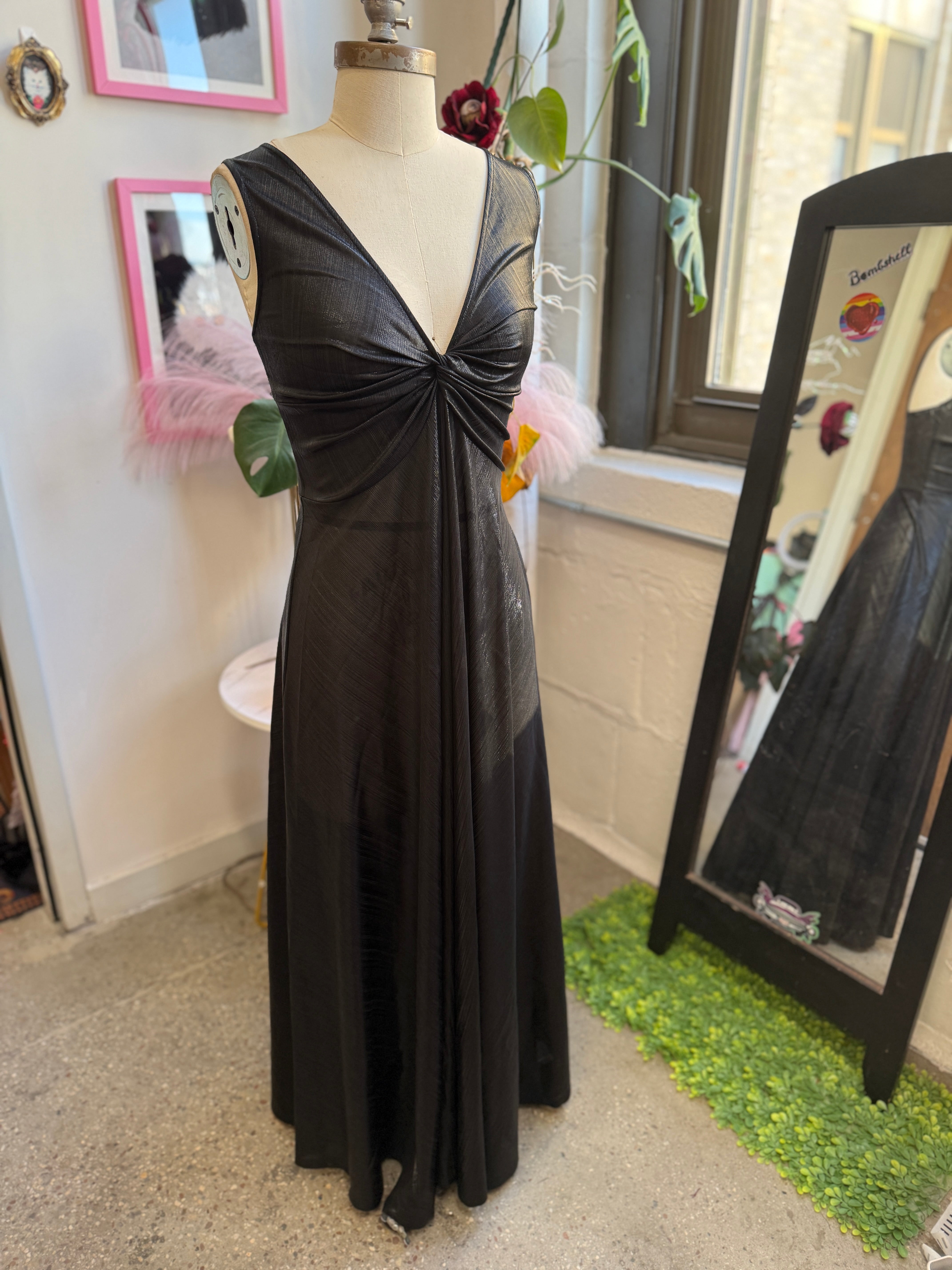 Siren Dress in Black Ink