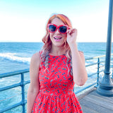 Vintage Style Midi Dress Sunglasses