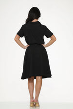 Black Embroidered Poodle Skirt