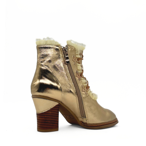 Galleria Metallic Victorian Booties