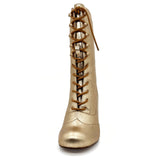Claire Metallic Victorian Boots