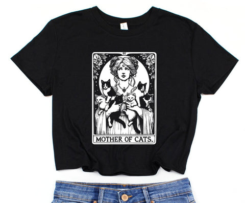 Mother of Cats: Cropped T-Shirt